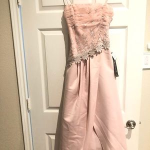 New Soft Pink Long Special Occasion Dress